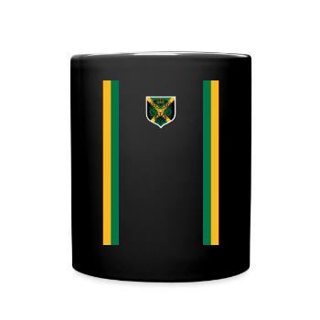 Jamaica Jamaika Rasta Raggea Rastafari Flagge - Tasse einfarbig - Schwarz - Vorne