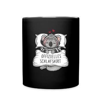 Official Sweet Koala Sleep Shirt - Full Colour Mug - black - Front