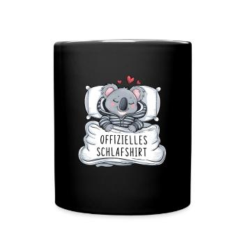 Official Sweet Koala Sleep Shirt - Full Colour Mug - black - Front