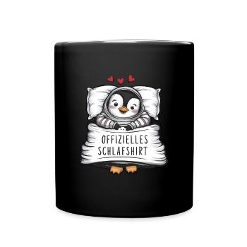 Official Sweet Penguin Sleep Shirt - Full Colour Mug - black - Front