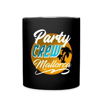 Party Crew Mallorca - Mug uni - noir - Devant