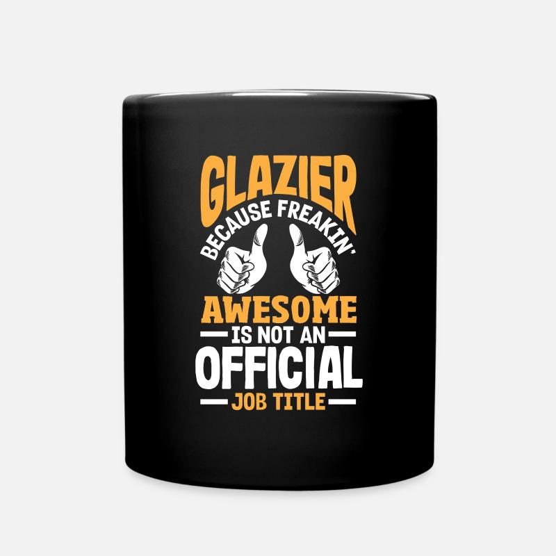 Glaser Geschenk - Tasse einfarbig - Schwarz