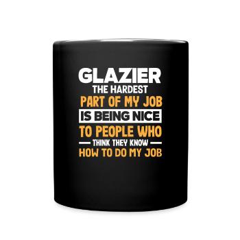 Glasses Gift - Full Colour Mug - black - Front