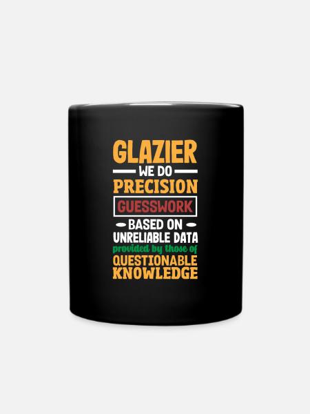 Glaser Geschenk - Tasse einfarbig - Schwarz