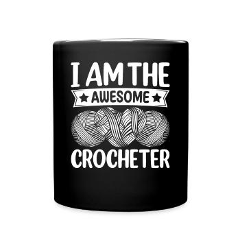 Crochet Crocheter - Je suis le génial Crocheteur - Mug uni - noir - Devant