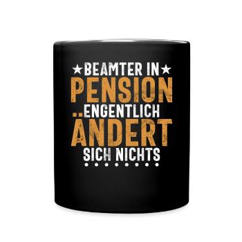 Légende de la retraite Drôle de pension Pension Retraité - Mug uni - noir - Devant