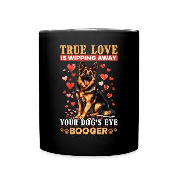 Berger Allemand Race Chien True Love pleure - Mug uni - noir - Devant