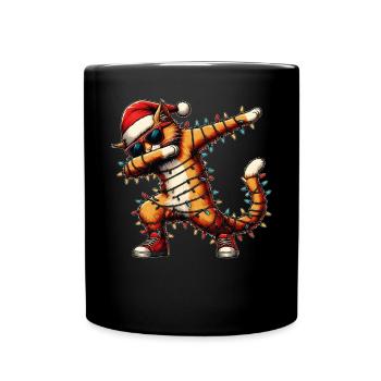 Tupfende Orange Katze Tabby Katze Sonnenbrille Nie - Tasse einfarbig - Schwarz - Vorne