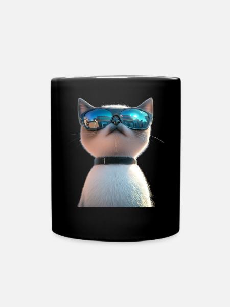 Birma Katze Heilige Birmakatze Süße Birma Katzen - Tasse einfarbig - Schwarz