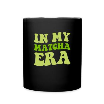 matcha latte, matcha - Tasse einfarbig - Schwarz - Vorne