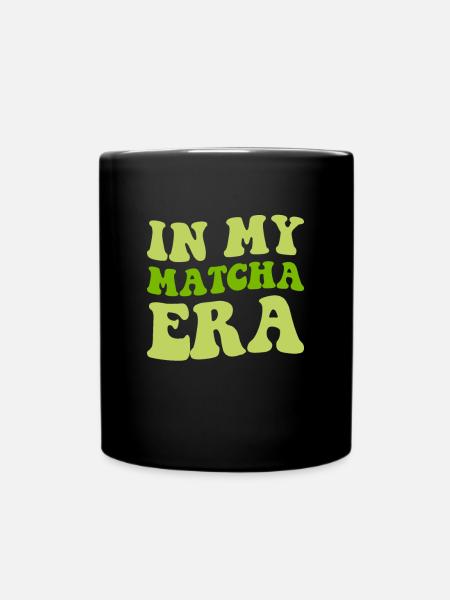 matcha latte, matcha - Tasse einfarbig - Schwarz