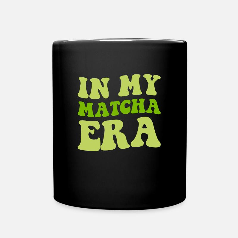 matcha latte, matcha - Tasse einfarbig - Schwarz