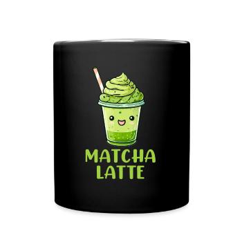 Matchaholic, matcha - Tasse einfarbig - Schwarz - Vorne