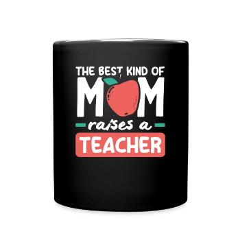 Lustiges Lehrer Lehrerinnen Geschenk - Tasse einfarbig - Schwarz - Vorne