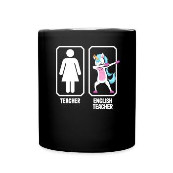 Funny Teacher Teacher Gift - Full Colour Mug - black - Front