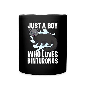 Binturong raton laveur ours rampant chat rampant - Mug uni - noir - Devant