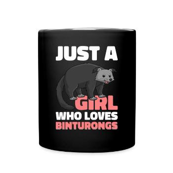Binturong raton laveur ours rampant chat rampant - Mug uni - noir - Devant