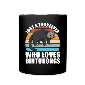 Binturong raton laveur ours rampant chat rampant - Mug uni - noir - Devant