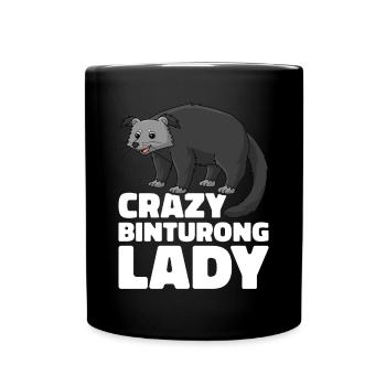 Binturong raton laveur ours rampant chat rampant - Mug uni - noir - Devant