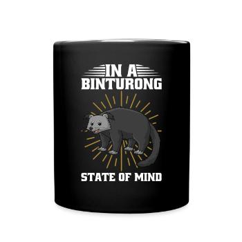 Binturong raton laveur ours rampant chat rampant - Mug uni - noir - Devant