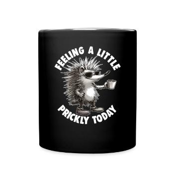 Süßer Igel Liebhaber Lustiger Igel Niedlicher Igel - Tasse einfarbig - Schwarz - Vorne