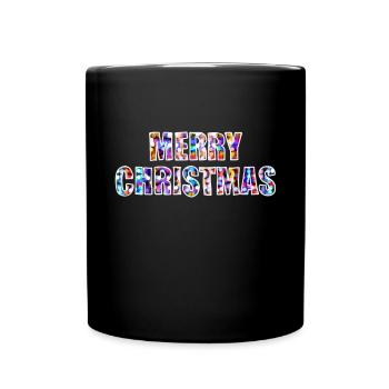 Ugly Merry Christmas - Tasse einfarbig - Schwarz - Vorne