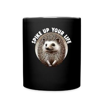 Mignon Hérisson Amoureux Drôle Hérisson Drôle Hérisson Mignon - Mug uni - noir - Devant