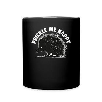 Süßer Igel Liebhaber Lustiger Igel Niedlicher Igel - Tasse einfarbig - Schwarz - Vorne