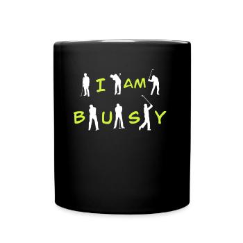 Golf spielen - Tasse einfarbig - Schwarz - Vorne