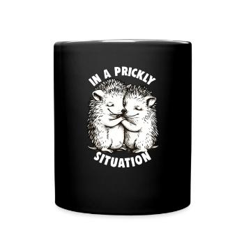 Mignon Hérisson Amoureux Drôle Hérisson Drôle Hérisson Mignon - Mug uni - noir - Devant