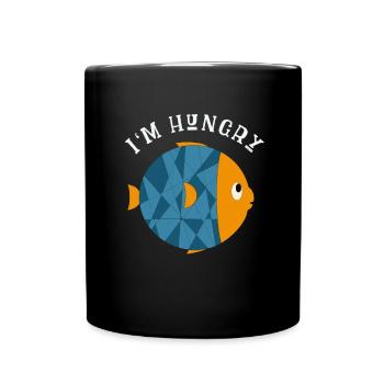 Süßer kleiner Fisch - Tasse einfarbig - Schwarz - Vorne