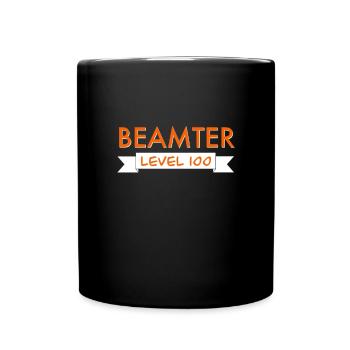 Beamter - Öffentlicher Dienst - Tasse einfarbig - Schwarz - Vorne