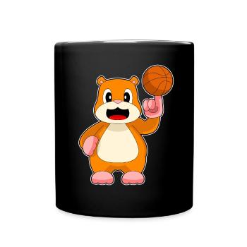 Hamster Basketteur Joueur Basketball - Mug uni - noir - Devant