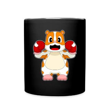 Hamster Boxer Gants de boxe Boxe - Mug uni - noir - Devant