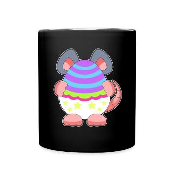 Mouse Easter Easter Egg - Full Colour Mug - black - Front