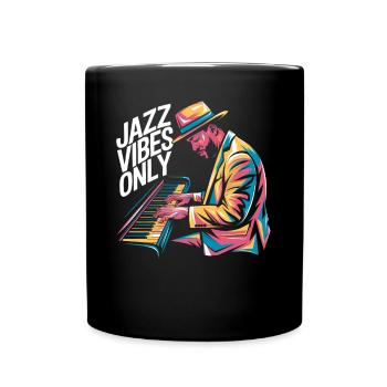Jazz Vibes Uniquement l’art musicien - Mug uni - noir - Devant