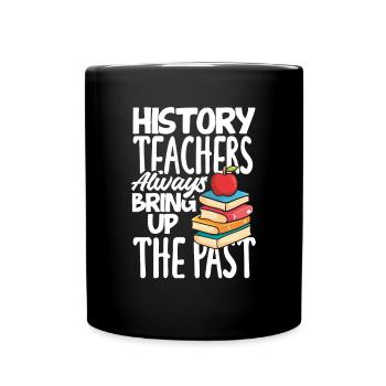 Lustiges Lehrer Lehrerinnen Geschenk - Tasse einfarbig - Schwarz - Vorne