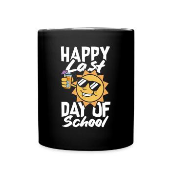 Lustiges Lehrer Lehrerinnen Geschenk - Tasse einfarbig - Schwarz - Vorne