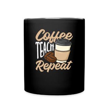 Funny Teacher Teacher Gift - Full Colour Mug - black - Front