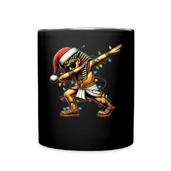 Dabbing Pharaon Roi Tut Lunettes de soleil Cute Weihnac - Mug uni - noir - Devant