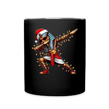 Dabbing Pharaon Roi Tut Lunettes de soleil Cute Weihnac - Mug uni - noir - Devant