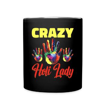Holi India Holi Festival Happy Holi Fest - Full Colour Mug - black - Front
