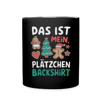 Cookie Baking Shirt Funny Christmas Design - Full Colour Mug - black - Front