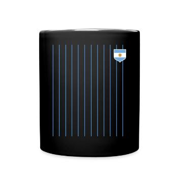Argentine Cadeau Argentine Drapeau argentin - Mug uni - noir - Devant