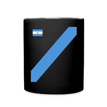 Argentinien Geschenk Argentina Argentine Flagge - Tasse einfarbig - Schwarz - Vorne