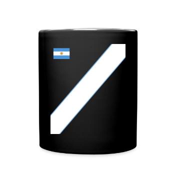 Argentinien Geschenk Argentina Argentine Flagge - Tasse einfarbig - Schwarz - Vorne