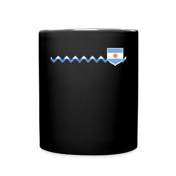 Argentine Cadeau Argentine Drapeau argentin - Mug uni - noir - Devant