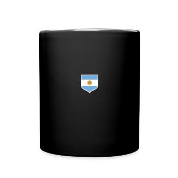 Argentine Cadeau Argentine Drapeau argentin - Mug uni - noir - Devant