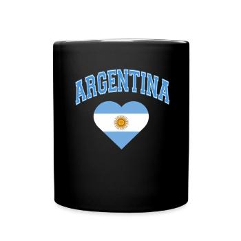 Argentine Cadeau Argentine Drapeau argentin - Mug uni - noir - Devant