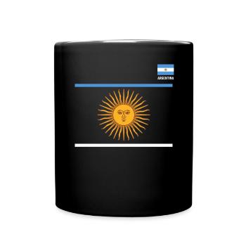 Argentine Cadeau Argentine Drapeau argentin - Mug uni - noir - Devant